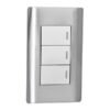 Interruptor Triple Stainless — Mercury