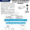 Ficha técnica Lámpara LED de Emergencia 5.4W 6500K — Mercury