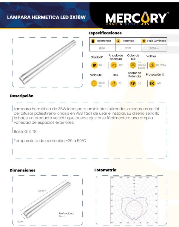 lampara-led-hermetica-2x18-36w-mercury-ficha-tecnica Ficha técnica Lámpara LED Hermética 2X18 36W — Mercury
