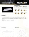 Ficha técnica Lámpara LED Líneal 40W Blanca 4100K 1.2M — Mercury