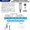 Ficha técnica Luminaria LED Exterior Monza 100W — Mercury