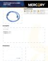 Ficha técnica Patch Cord CAT 6 Cobre 9*FEET Azul Mercury