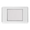 Placa Línea/premium Blanco+cromo Texturizado — Mercury