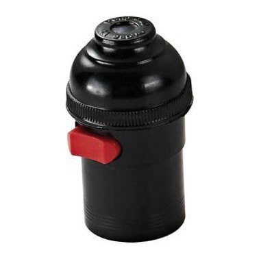 Portalámpara + Switch Rojo Base E27 — Mercury Portalámpara + Switch Rojo Base E27 — Mercury