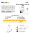 Ficha técnica Spot LED Dirigible Blanco 30W Luz Fría 6500K — Titanium