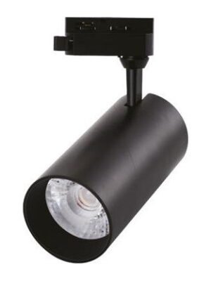 Spot LED para Riel Negro 30W Luz Cálida 3000K — Mercury