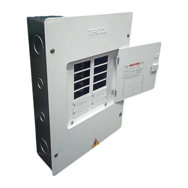 Tablero 8 Ctos 2F 125 Amp Puerta GAL - Cobre — Tercol Tablero 8 Ctos 2F 125 Amp Puerta GAL - Cobre — Tercol
