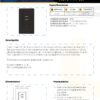Ficha técnica Toma Doble + 2 Puertos USB — Línea Plus Negro Mate — Mercury