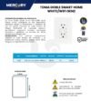 Ficha técnica Toma Doble Smart WiFi — Mercury Blanca