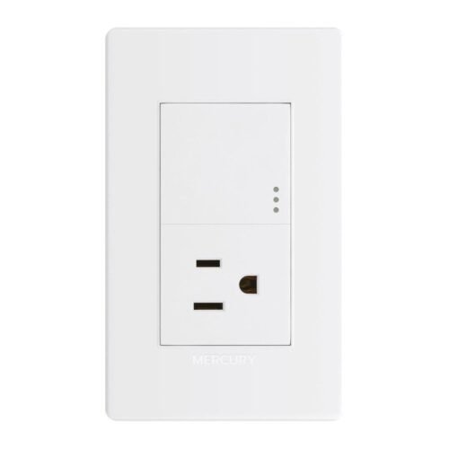 Toma + Interruptor — Línea Plus Blanca — Mercury