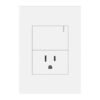 Toma + Interruptor White Luxury — Mercury