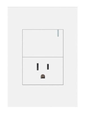 Toma + Interruptor White Luxury — Mercury