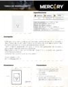 Ficha técnica Toma + Interruptor White Luxury — Mercury