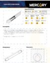 Ficha técnica Tubo LED T6 Vidrio 18W 120 cm Luz Fría 6500K — Mercury