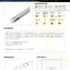 Ficha técnica Tubo LED T8 Policarbonato 18W 120 cm Luz Fría 6500K — Mercury