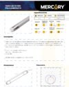 Ficha técnica Tubo LED T8 Policarbonato 18W 120 cm Luz Fría 6500K — Mercury