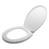 Asiento sanitario redondo de caída lenta blanco en ABS Valqua High VQAHTS001 Asiento sanitario redondo de caída lenta blanco en ABS Valqua High VQAHTS001