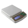 Balanza de cocina digital blanca de 5 kg con pantalla y teclas, marca Thor, ref. THMED108