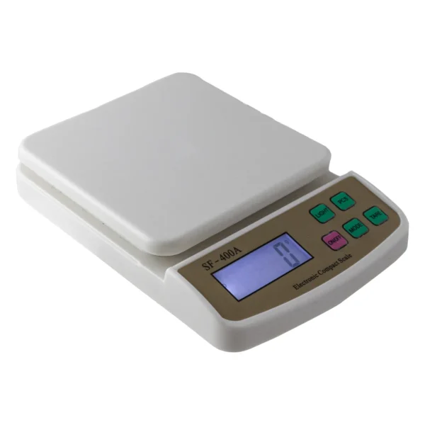 Balanza de cocina digital blanca de 5 kg con pantalla y teclas, marca Thor, ref. THMED108 Balanza de cocina digital blanca de 5 kg con pantalla y teclas, marca Thor, ref. THMED108