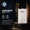 Calentador de paso a gas Boccherini JSQ-6L-N (ficha) Calentador de paso a gas Boccherini JSQ-6L-N (ficha)