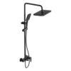 Columna de ducha Tormes aluminio negro Valqua High VQAHDC002