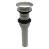 Desagüe push para lavamanos con rebose, cabeza grande en cromo y cuerpo blanco Valqua VQAD022