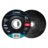 Disco de desbaste para metal Knox de 7" x 1/4", frente y reverso, ref. KABR005