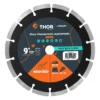 Disco diamantado segmentado de 9" eje 7/8", marca Thor, ref. THAB102