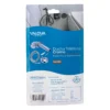 Ducha teléfono cromo con manguera de 1,5 m Valqua VQATD001 (reverso del empaque)