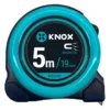Flexómetro pro de 5 m x 19 mm encauchetado turquesa, Knox, ref. KMED703