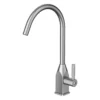 Grifería de agua fría de mesón para lavaplatos Solid Oredon aluminio gris Valqua High VQAHLPF004