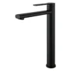 Grifería monocontrol alta para lavamanos Sovrano Arno SVR1197 en negro mate, columna cilíndrica Grifería monocontrol alta para lavamanos Sovrano Arno SVR1197 en negro mate, columna cilíndrica