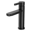 Grifería monocontrol para lavamanos medio Solid Neva aluminio negro Valqua High VQAHLVM002