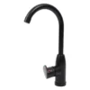 Grifería monocontrol para lavaplatos Garda cuello en arco negro Valqua High VQAHLPM009