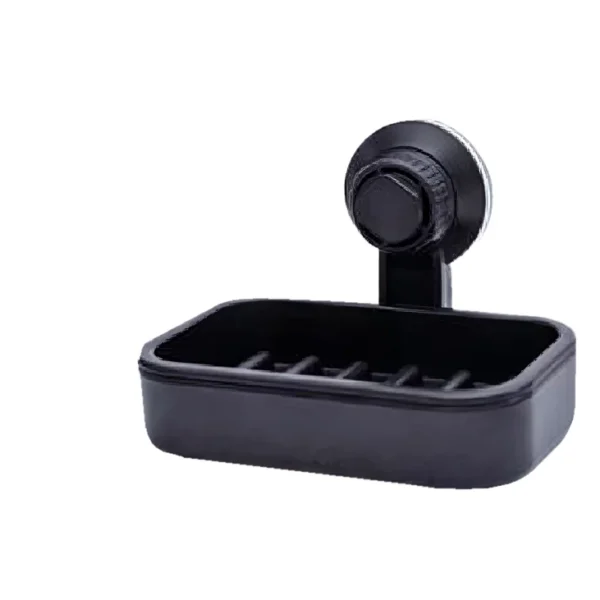 Jabonera abierta con ventosa del juego Modus negro mate Valqua VQAA003 Jabonera abierta con ventosa del juego Modus negro mate Valqua VQAA003
