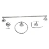 Juego de 4 accesorios de baño metálicos cromados con fijación oculta Valqua VQAA004 Juego de 4 accesorios de baño metálicos cromados con fijación oculta Valqua VQAA004