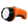 Linterna recargable de mano de 7 LED, naranja con cabezal negro, marca Thor, ref. THILU002 Linterna recargable de mano de 7 LED, naranja con cabezal negro, marca Thor, ref. THILU002
