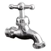Llave de jardín corta pesada cromo ½" Valqua VQAJ003 Llave de jardín corta pesada cromo ½" Valqua VQAJ003