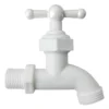 Llave de jardín plástica de polipropileno blanca de ½ pulgada Valqua VQAJP001 Llave de jardín plástica de polipropileno blanca de ½ pulgada Valqua VQAJP001