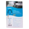 Llave de lavaplatos de mesón cuello flexible en goma Valqua VQALF003 (reverso del empaque)