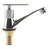 Llave sencilla para lavamanos metálica cromo Valqua VQALS001