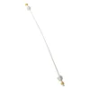 Manguera de conexión plástica de ½" × ½" y 60 cm Valqua VQAMLV001, tubo blanco con anillos amarillos en las puntas Manguera de conexión plástica de ½" × ½" y 60 cm Valqua VQAMLV001, tubo blanco con anillos amarillos en las puntas