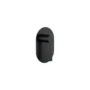 Mezclador de ducha monocontrol de pared Sovrano Arno SVR1207 en negro mate, escudo ovalado