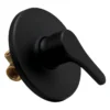Mezclador de ducha monocontrol empotrado Danubio redondo negro mate Valqua High VQAHDM001