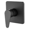 Mezclador de ducha monocontrol Sovrano Posto SVR1126 en negro mate, escudo cuadrado de pared Mezclador de ducha monocontrol Sovrano Posto SVR1126 en negro mate, escudo cuadrado de pared