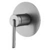 Mezclador de ducha monomando Sovrano Sottile SVR1037 en gris concreto, con escudo redondo Mezclador de ducha monomando Sovrano Sottile SVR1037 en gris concreto, con escudo redondo