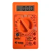 Multímetro digital naranja con pantalla y selector, marca Thor, ref. THMED109 Multímetro digital naranja con pantalla y selector, marca Thor, ref. THMED109