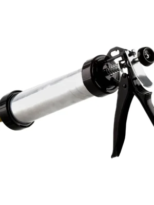 Pistola de calafateo tubular gris de 570 g con empuñadura negra, marca Thor, ref. THHM032