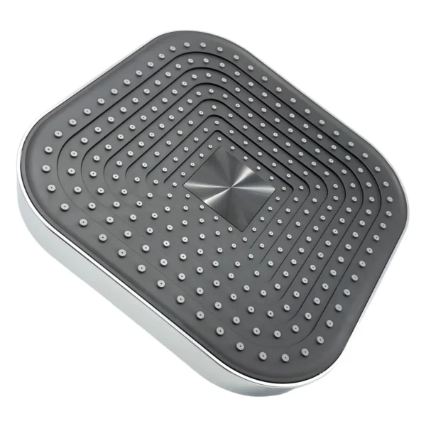 Regadera cuadrada de 25 × 25 cm plástica cromo Valqua High VQAHR014 Regadera cuadrada de 25 × 25 cm plástica cromo Valqua High VQAHR014