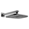 Regadera rectangular con brazo Sovrano Volare SVR1020 en gris concreto Regadera rectangular con brazo Sovrano Volare SVR1020 en gris concreto
